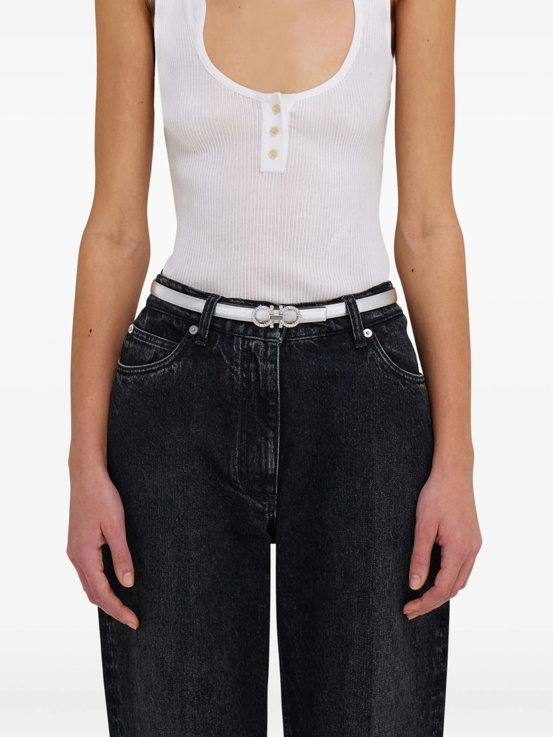 FERRAGAMO Ferragamo Reversible Adjustable Gancini Belt outlook
