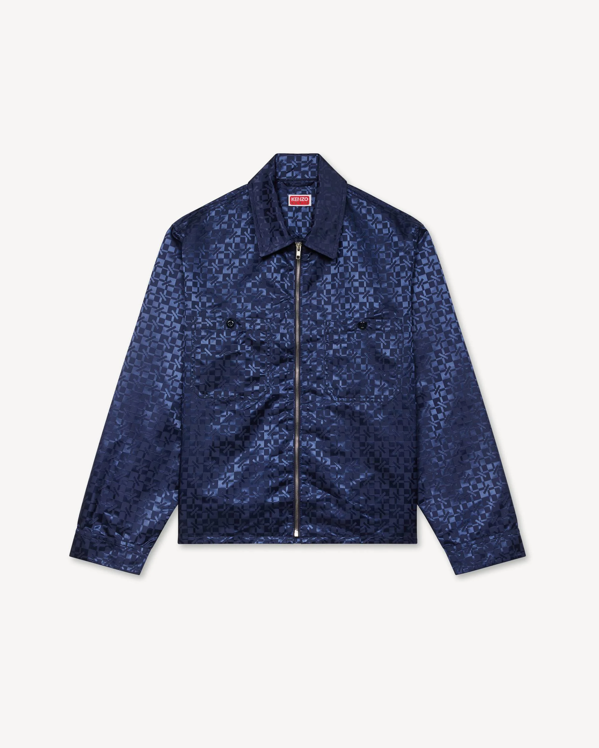 'Kenzogram' zipped workwear overshirt - 1