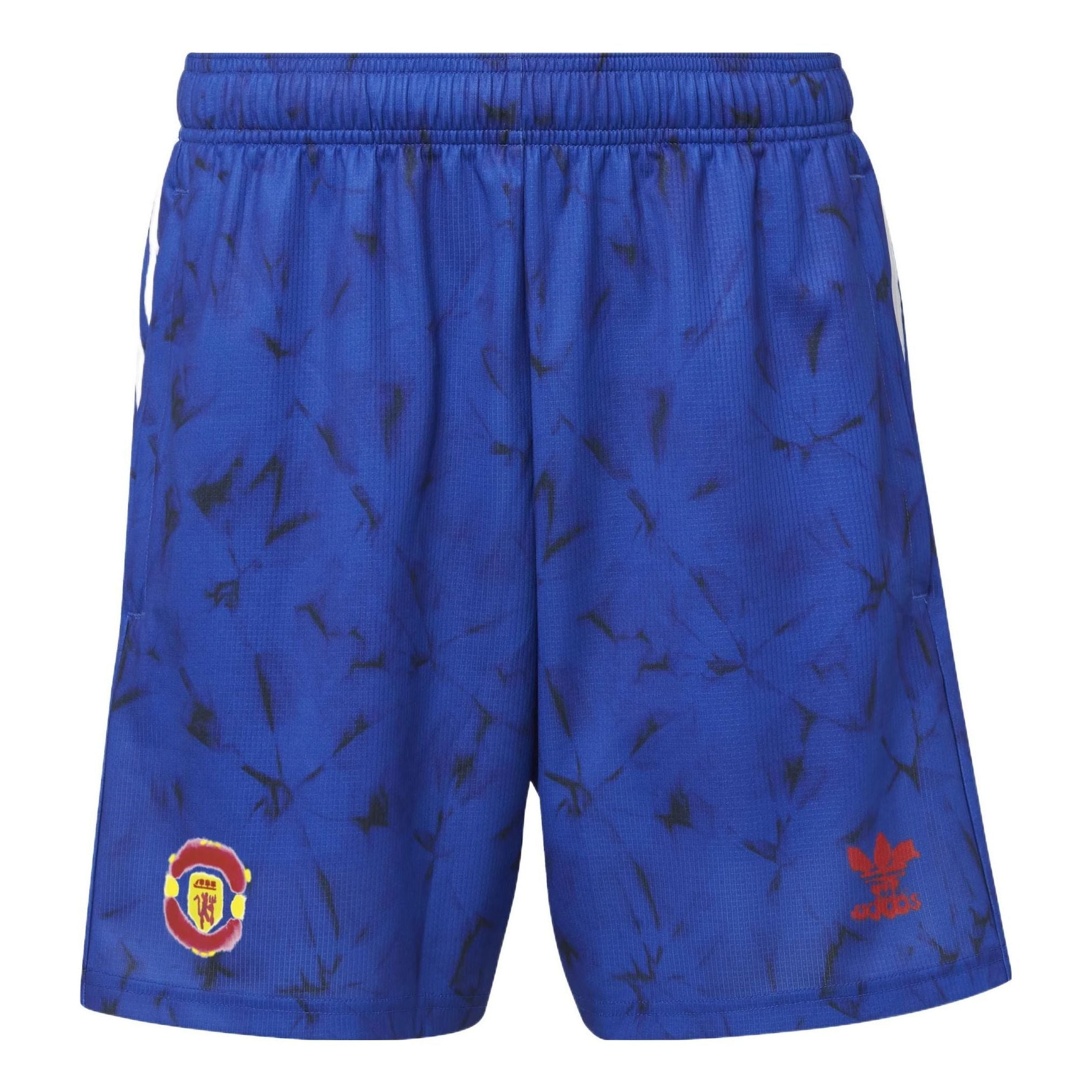 adidas Stripe Full Print Sports Soccer/Football Shorts Blue GJ9085 - 1