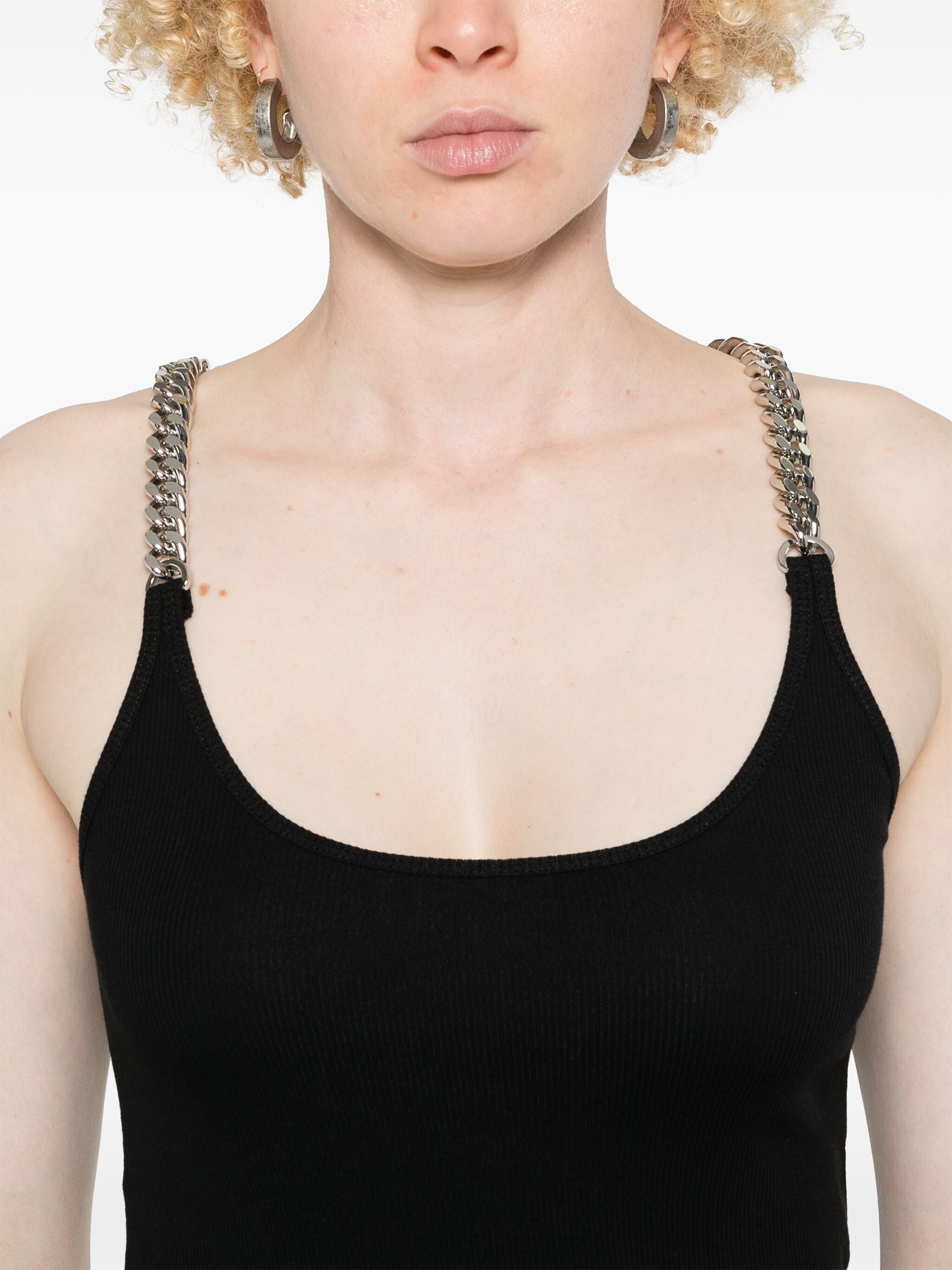 Chain-link Detail Tank Top - 5
