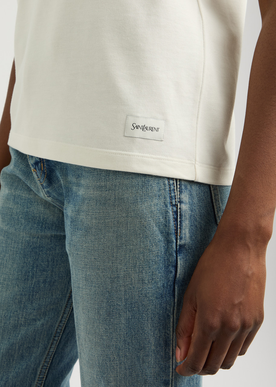 Yves Saint Laurent Logo Cotton-blend T-shirt - 5