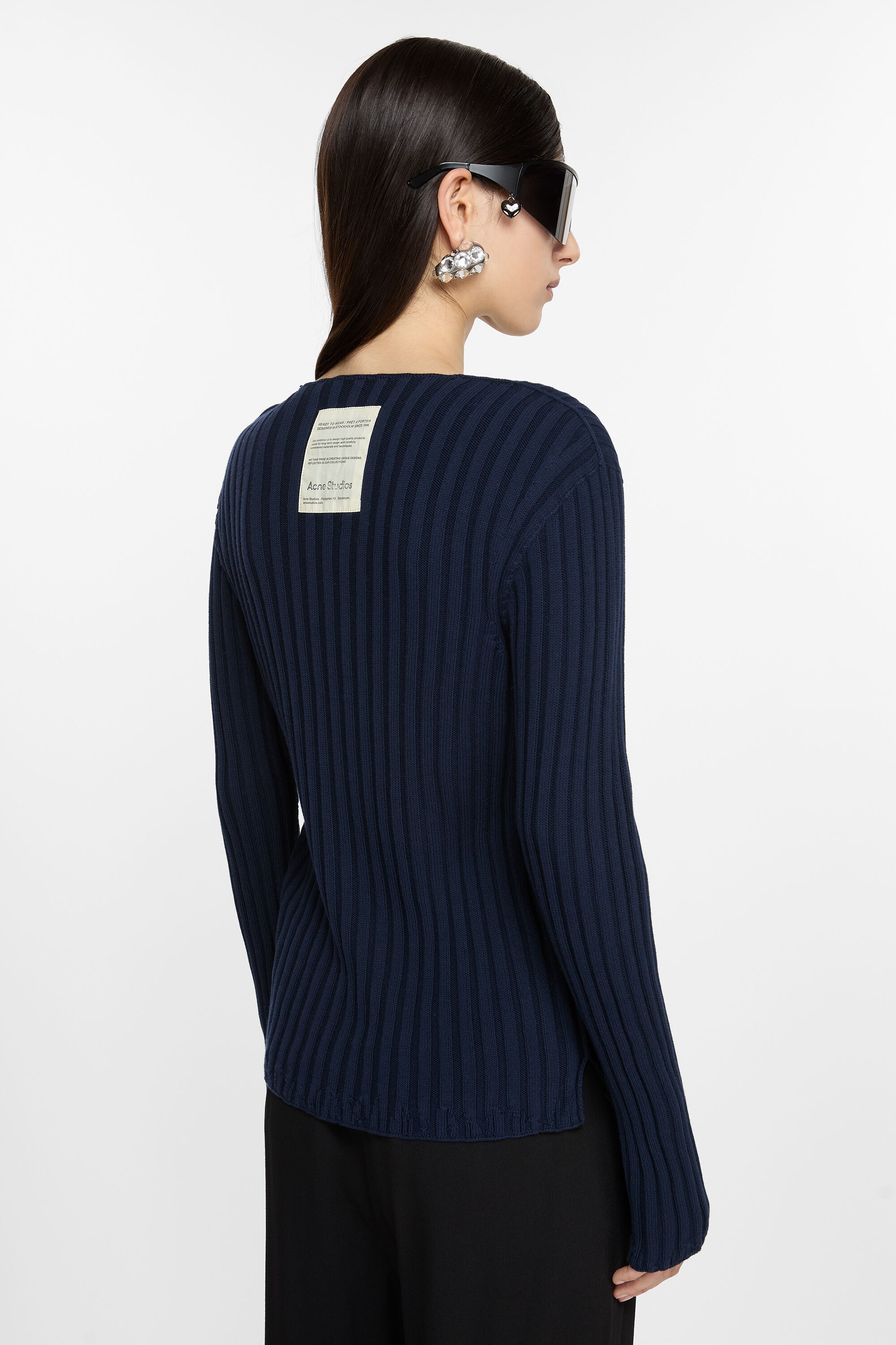 Ribbed jumper - Navy/navy - 3