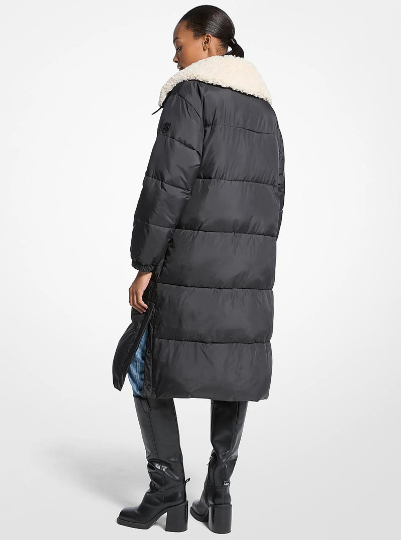 MICHAEL KORS Faux Fur-Trim Quilted Puffer Jacket outlook