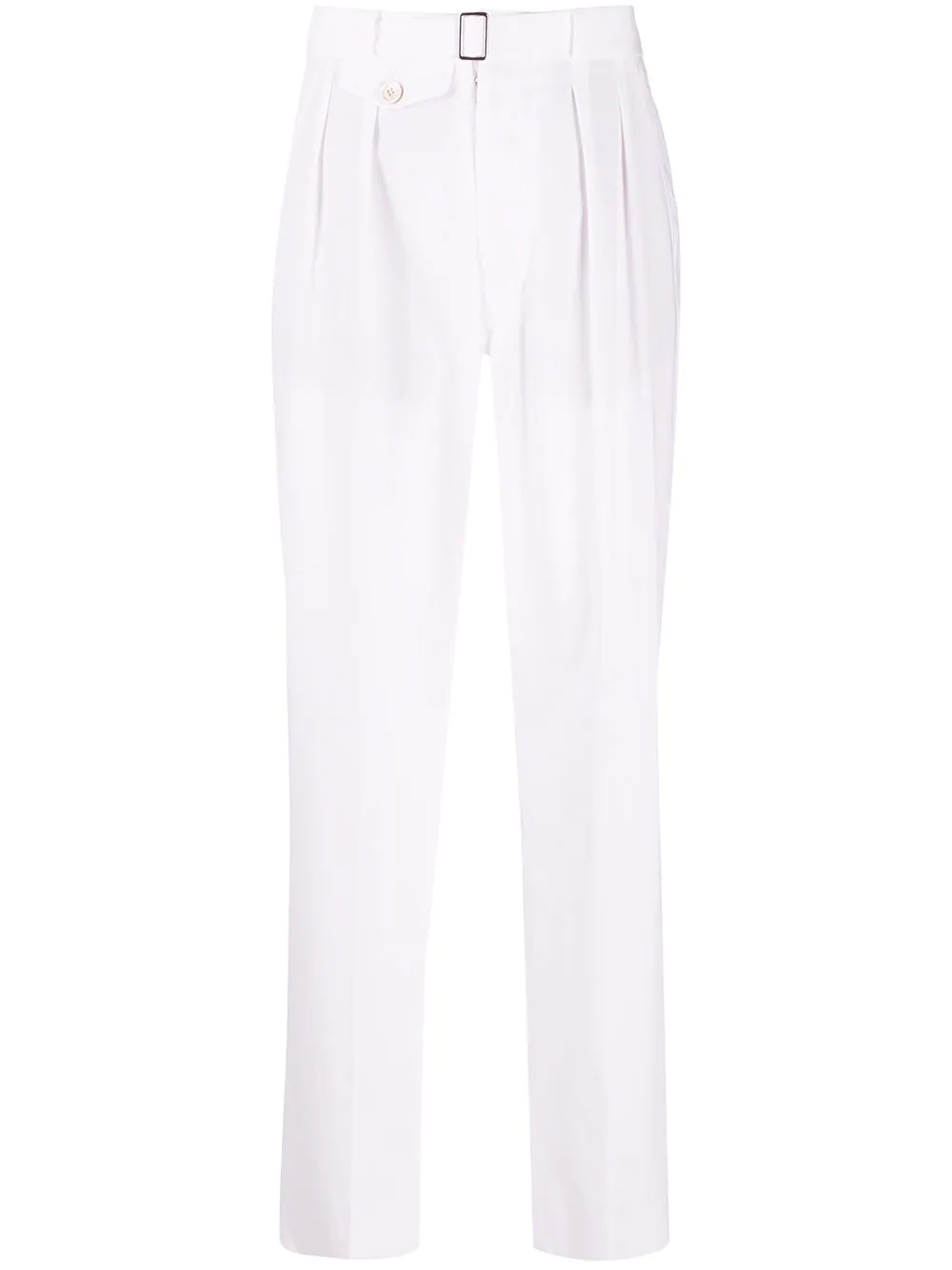 tailored straight-leg trousers - 1