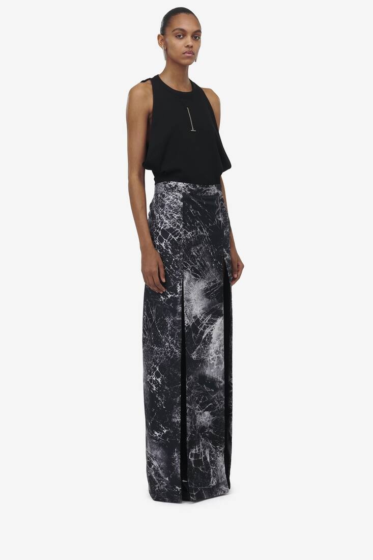 Smashed Screen Double Slit Skirt - 3