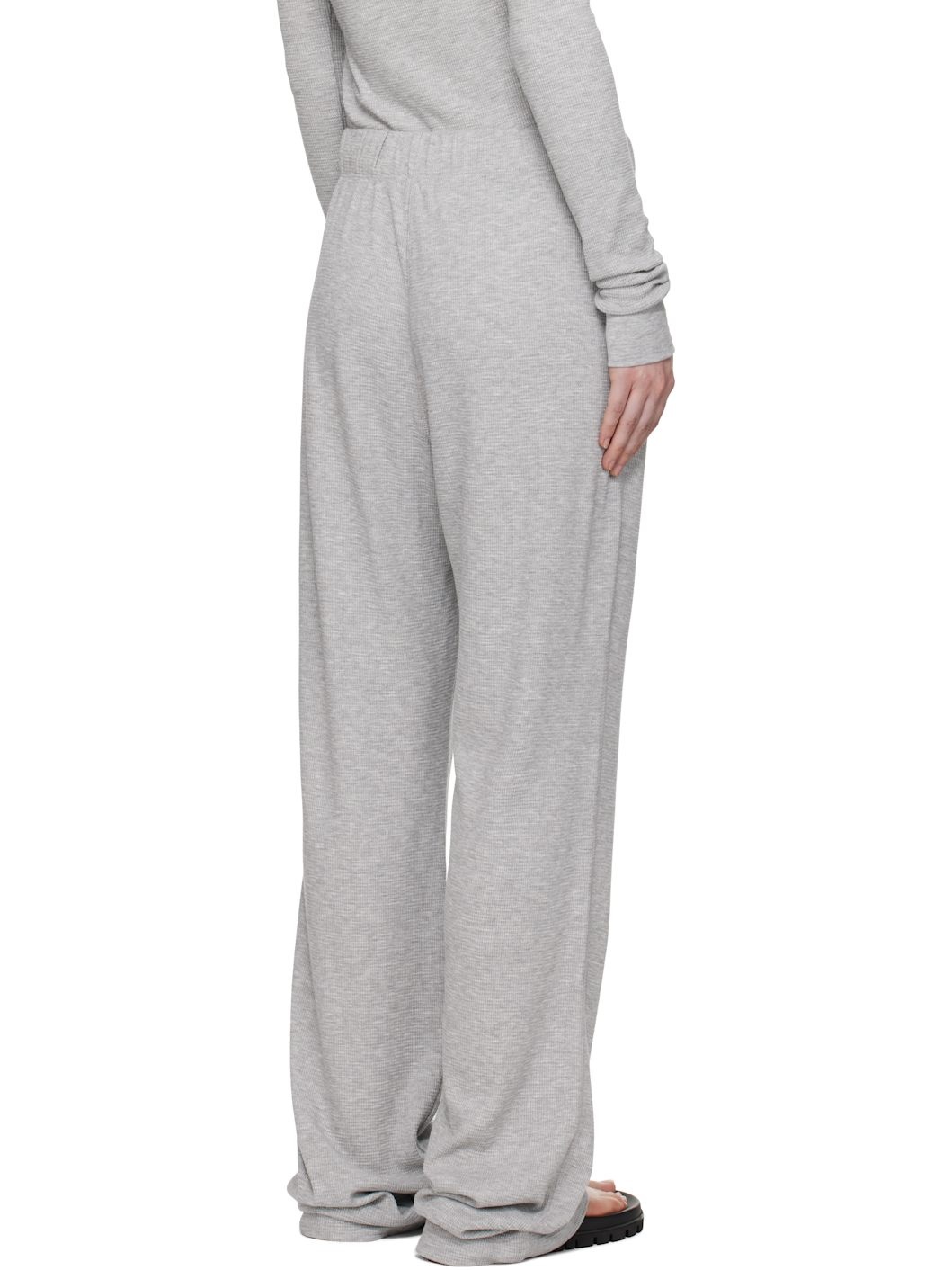 Gray Thermal Lounge Pants - 3