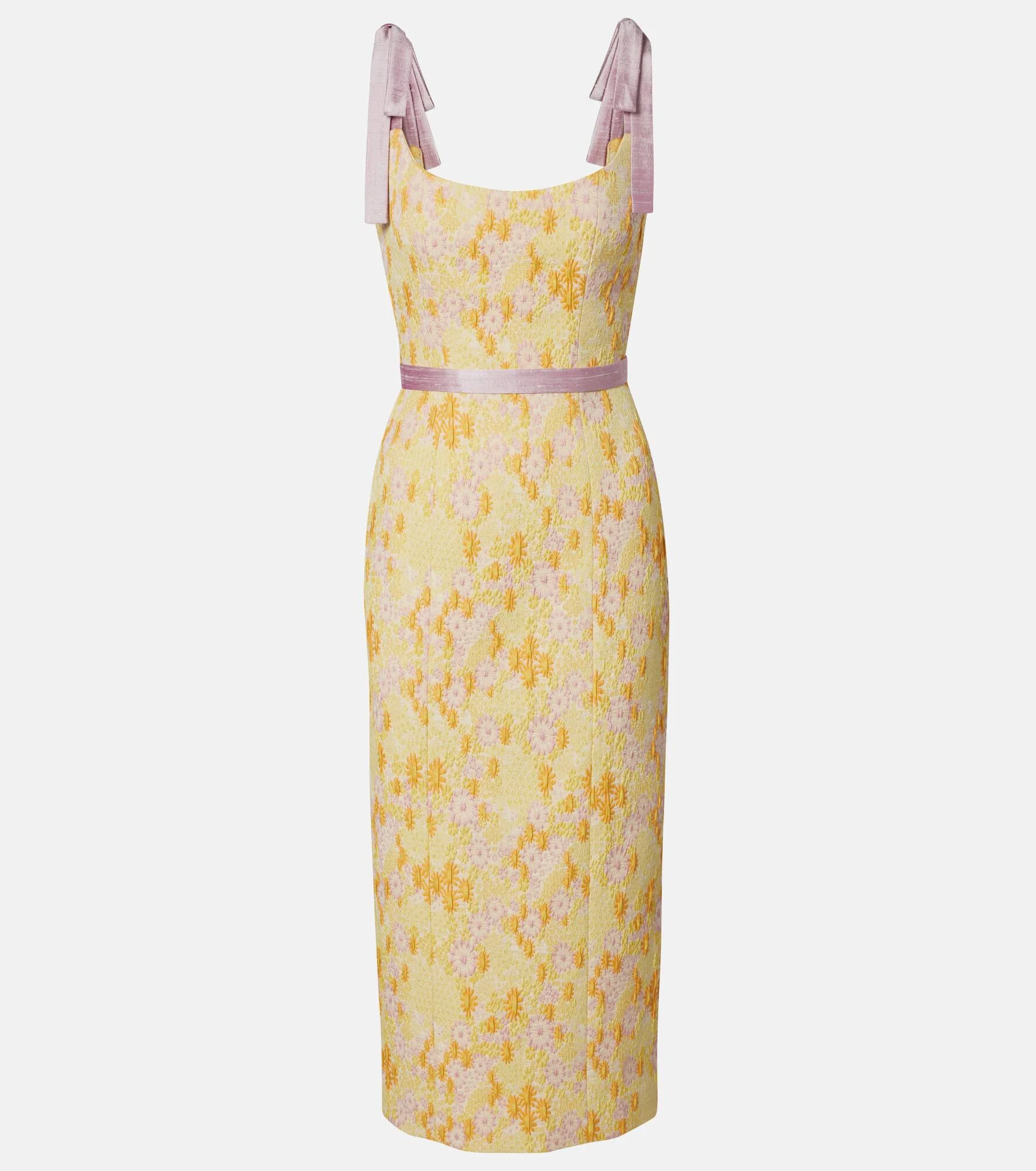 Acacia embroidered brocade corset dress - 1