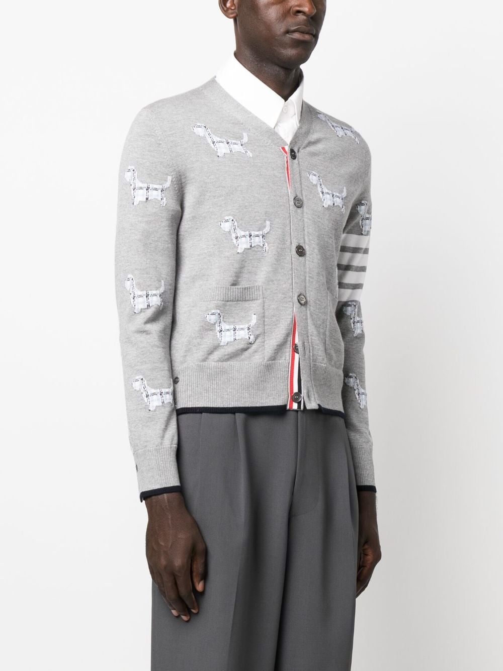 Hector-motif 4-Bar cardigan - 3