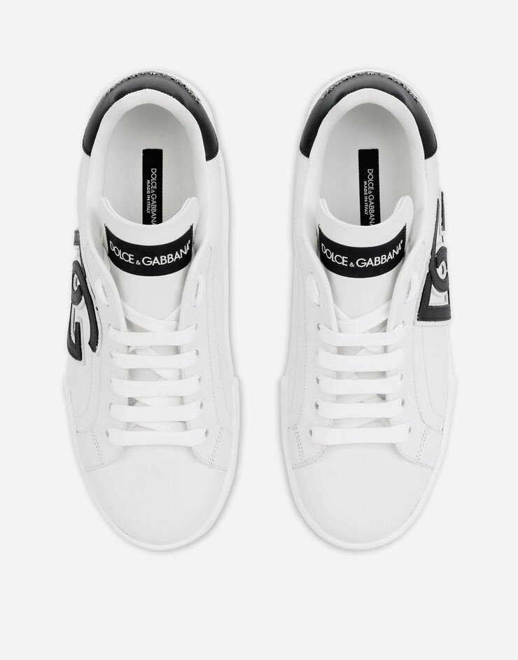 Calfskin Portofino sneakers with DG logo - 4