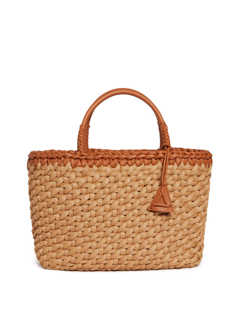 Icon Leather & Rafia Big Tote 1