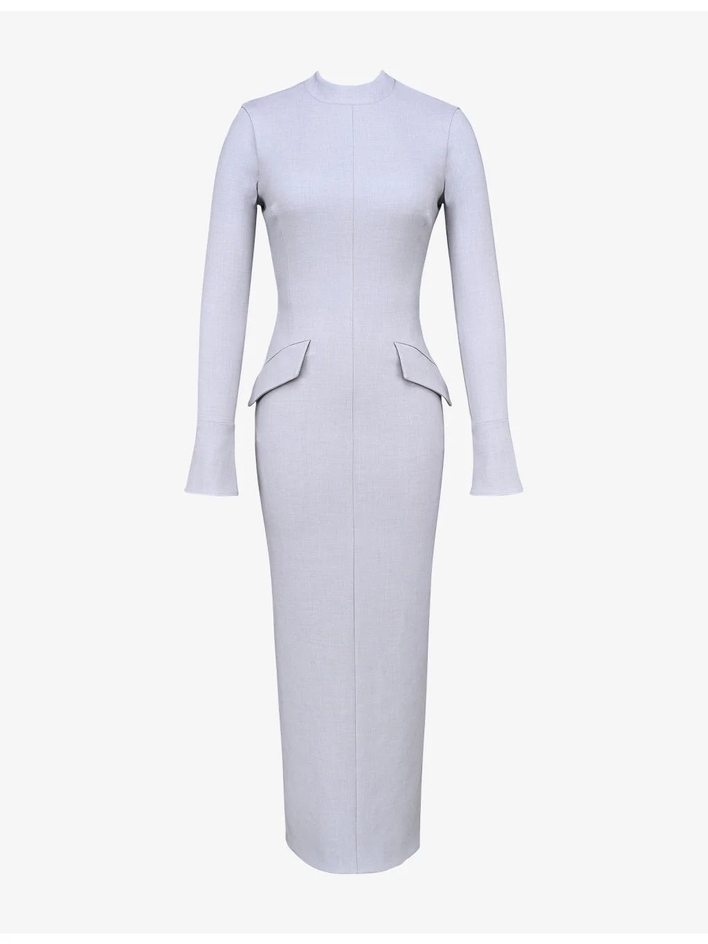 Marie-Louise turtleneck stretch-woven maxi dress - 1