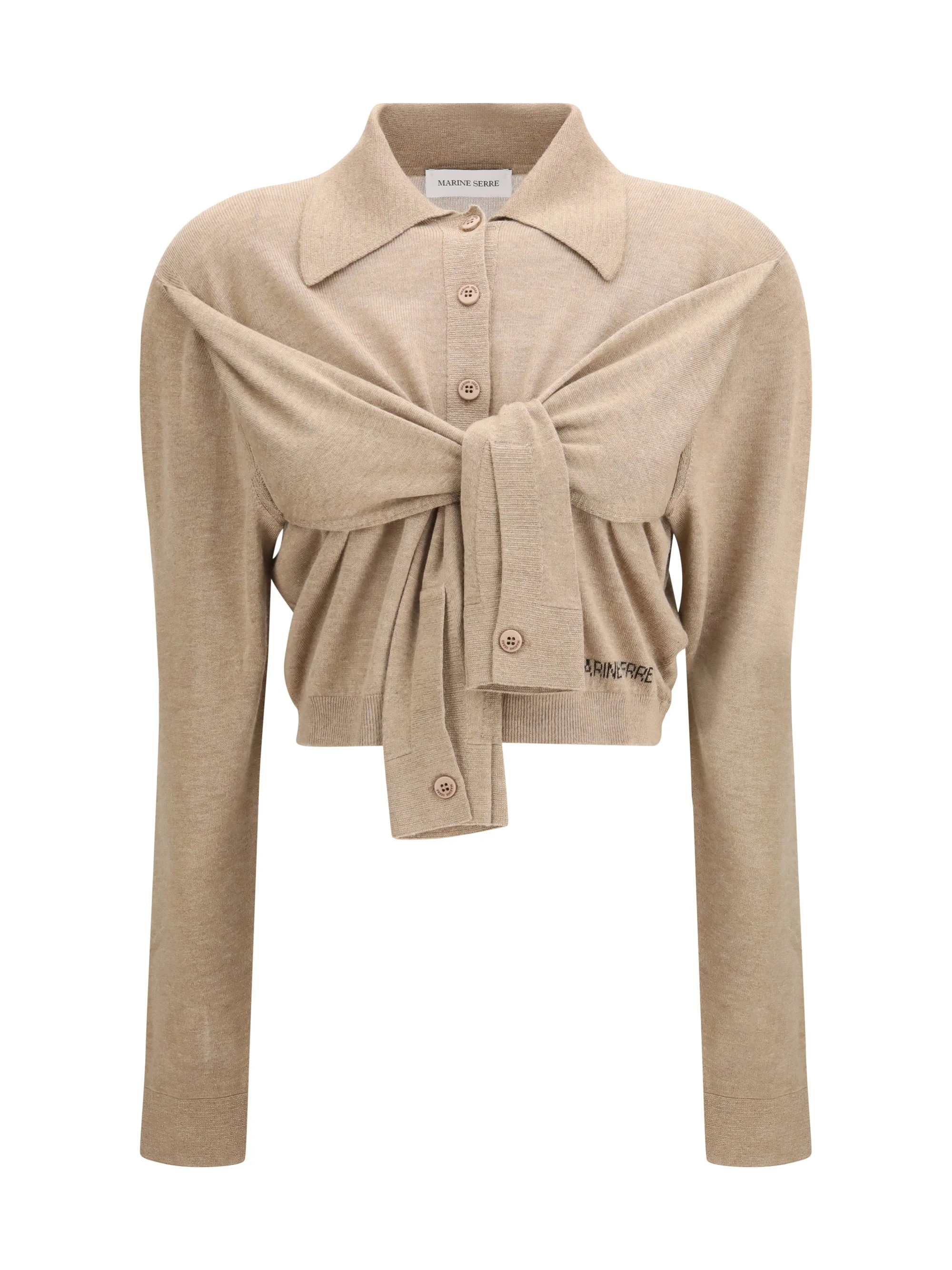 Marine Serre Women Wrapped Hybrid Cardigan - 1