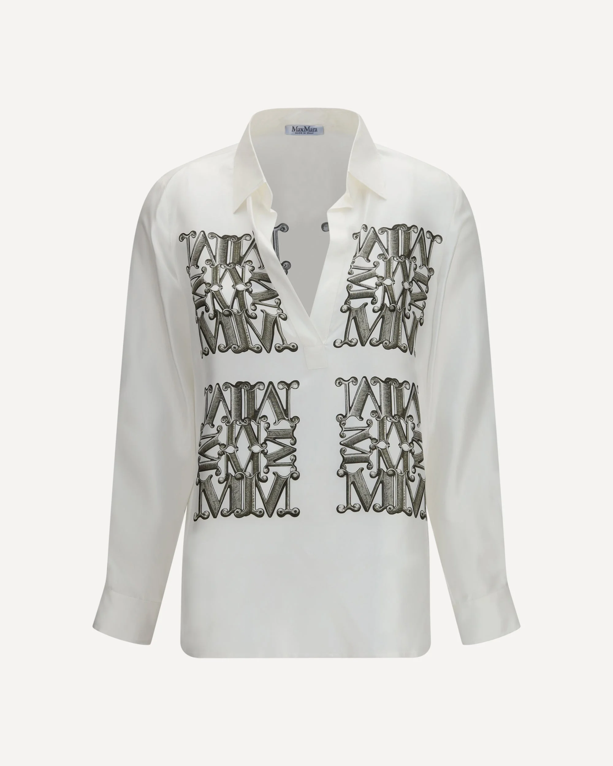 Printed silk twill Shirt - 1