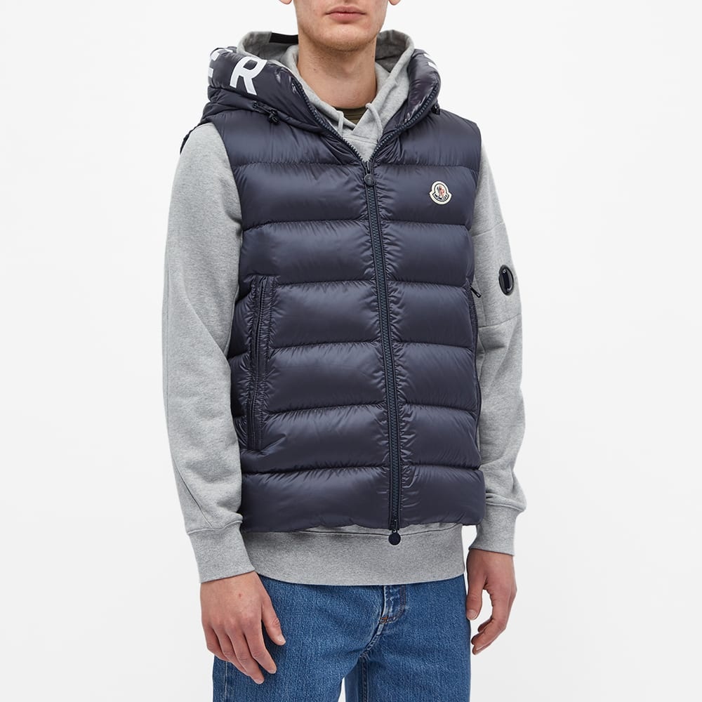 Moncler Montreuil Hooded Logo Down Gilet - 4