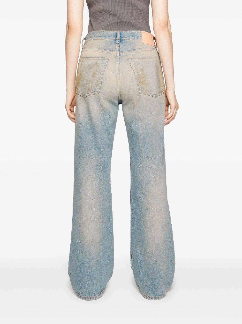 ripped-detailing wide-leg jeans - 5