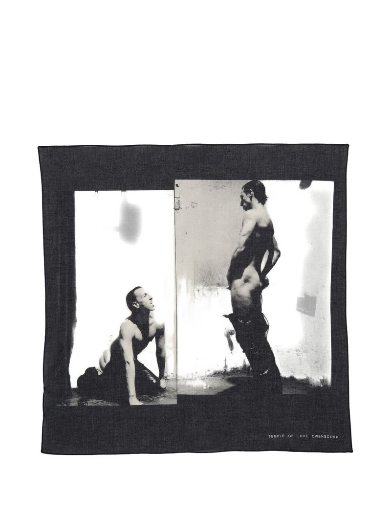 Rick Owens DRKSHDW graphic-detail scarf outlook