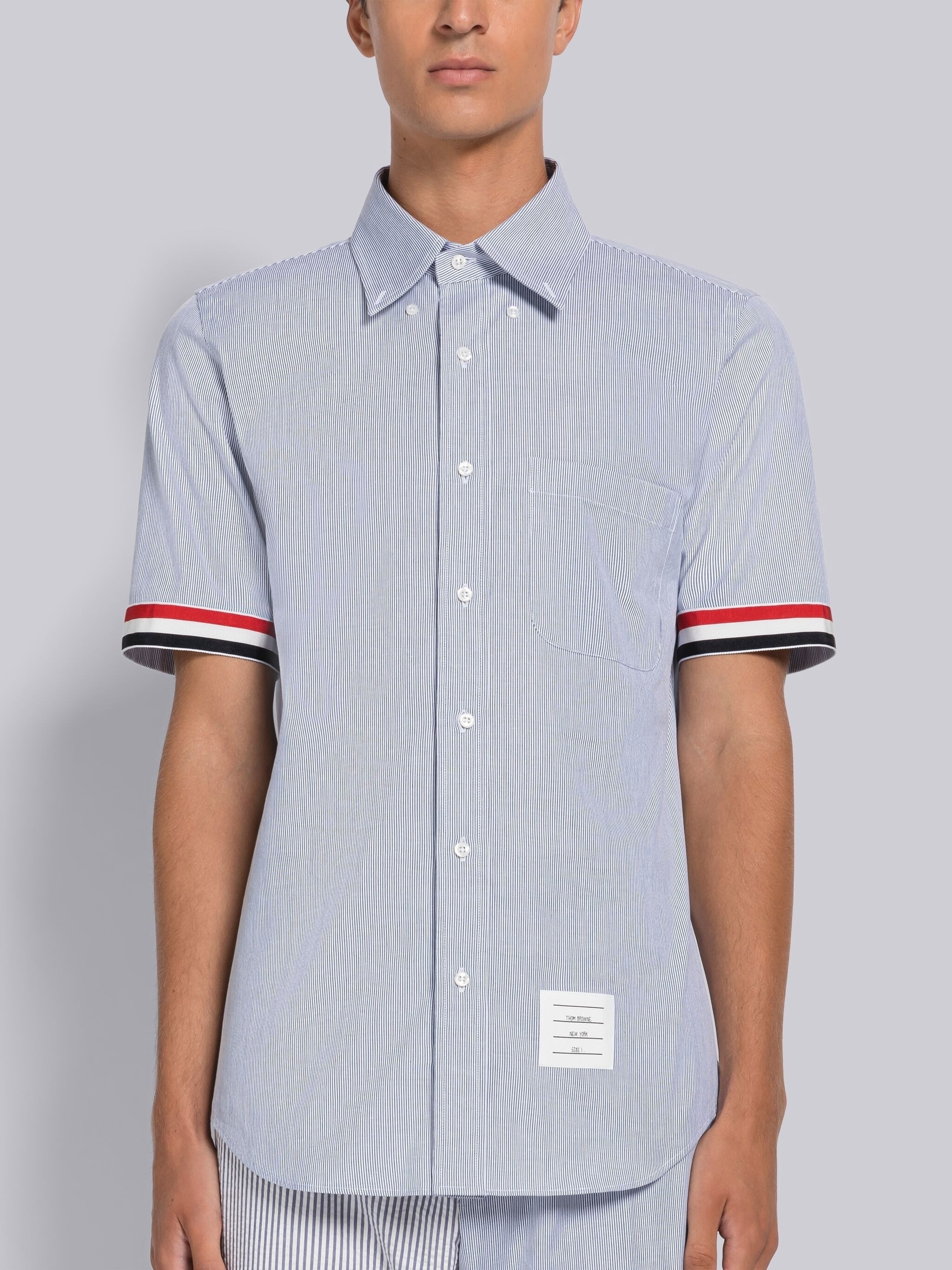 Pincord Armband Short Sleeve Shirt - 3
