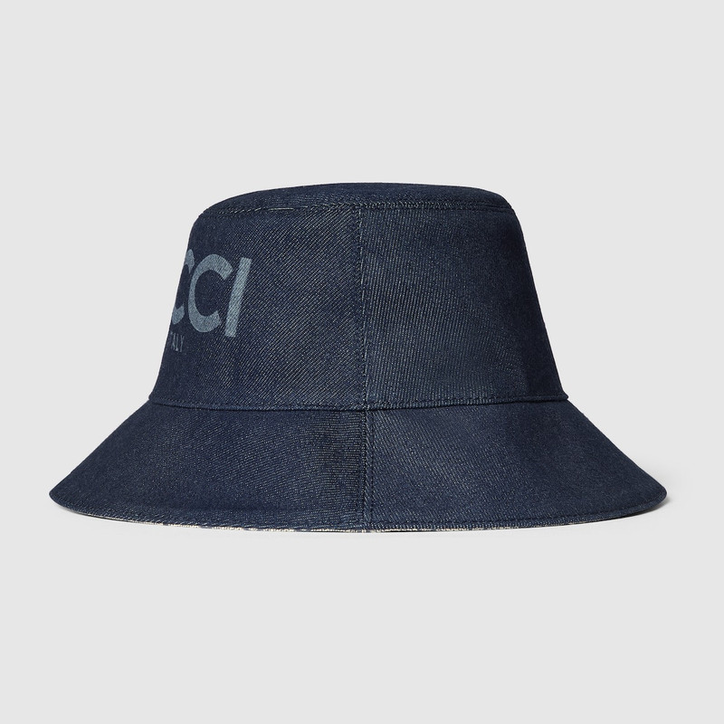 GUCCI Lasered denim bucket hat outlook
