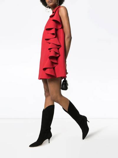 Valentino ruffle-trimmed A-line mini dress outlook