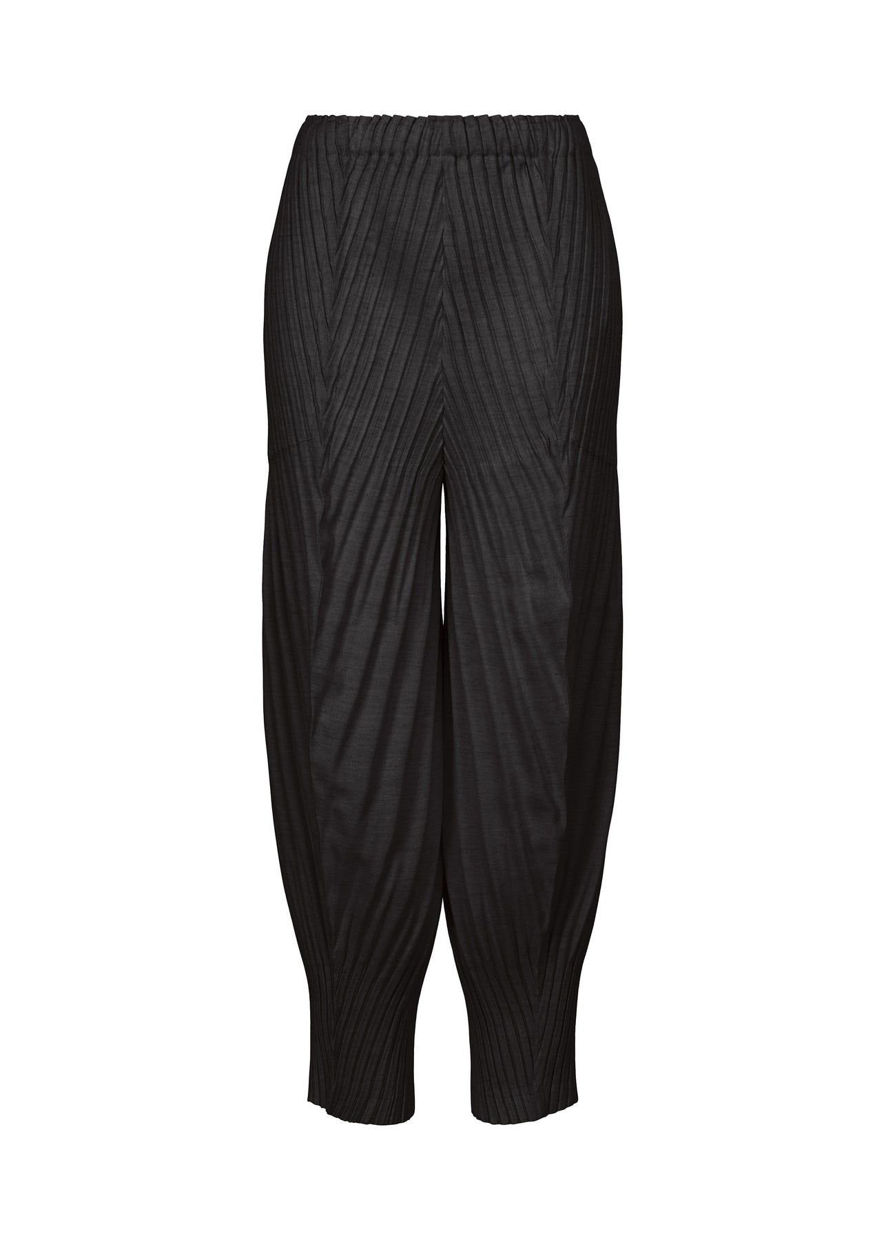 LINEN LIKE PLEATS PANTS - 1