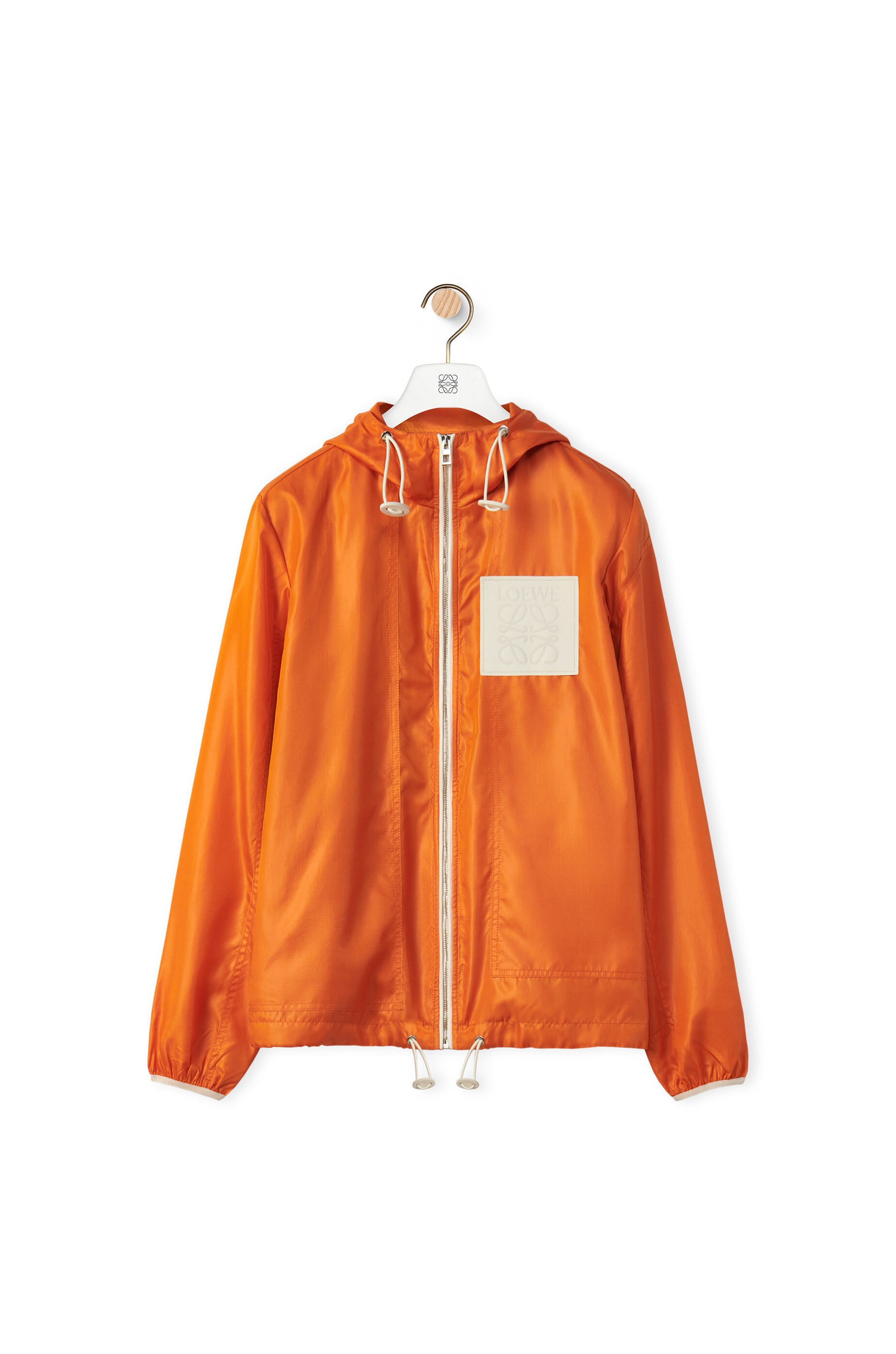 Hooded jacket in ripstop shell - 1
