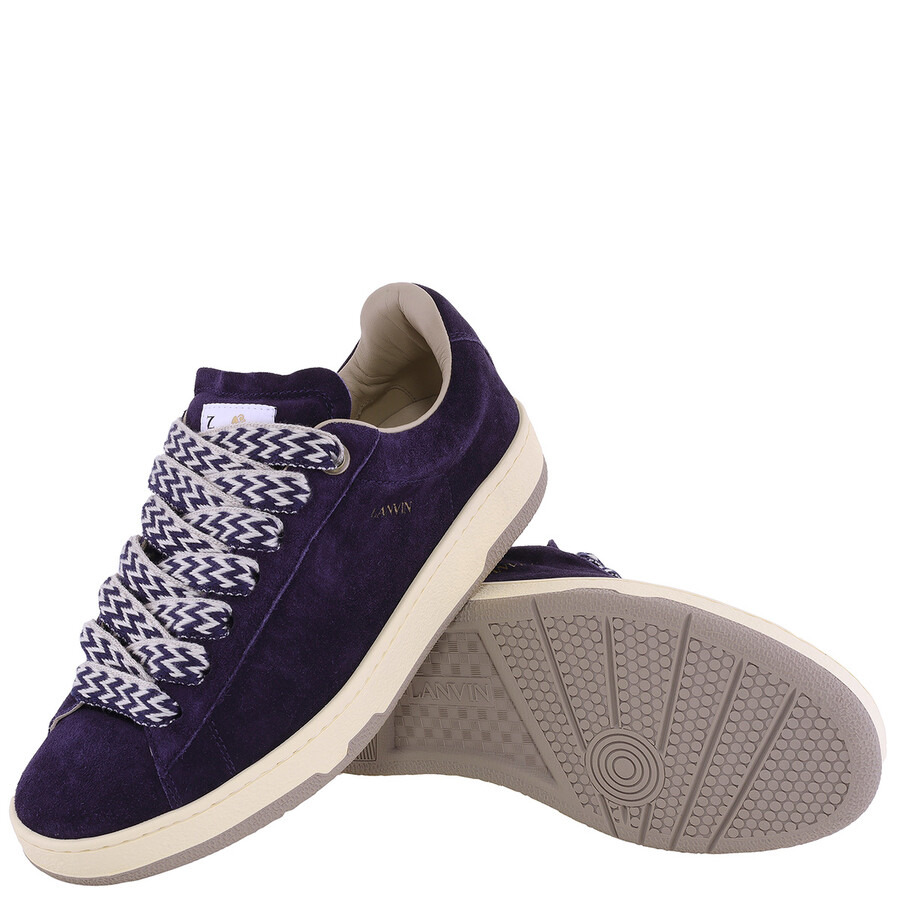 Lanvin Curb Lite Suede Low-Top Sneakers - 2