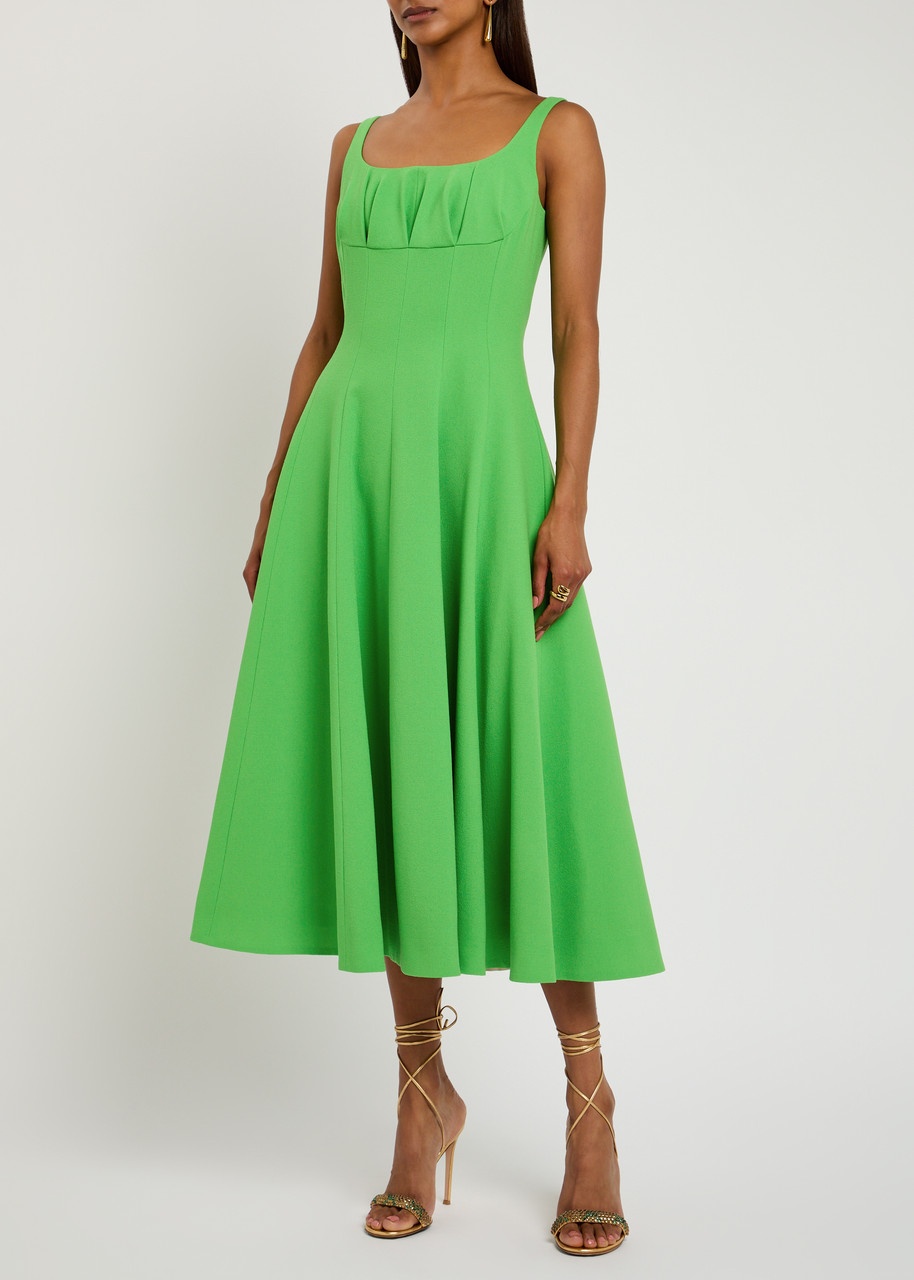 Emilia Wickstead Collins Woven Midi Dress - 2