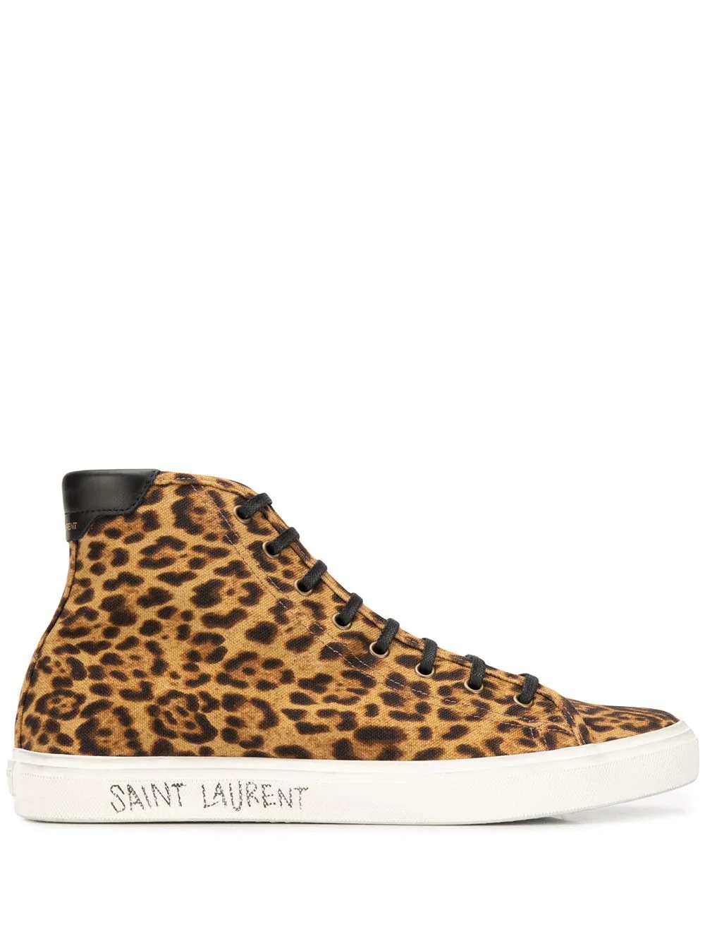 Malibu leopard print high-top sneakers - 1