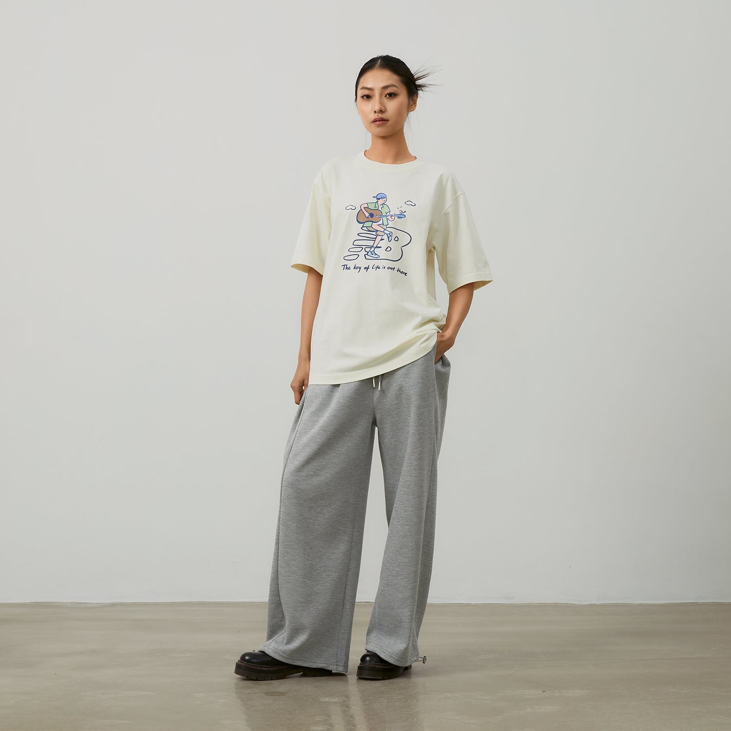 New Balance x PK Guitar Graphic T-Shirt 'Ivory' NEE26021-IV - 7