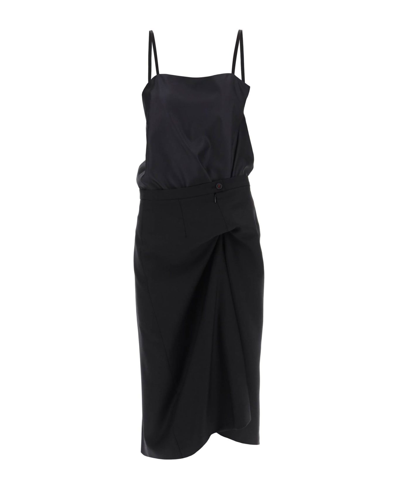 Wool Blend Midi Dress - 1