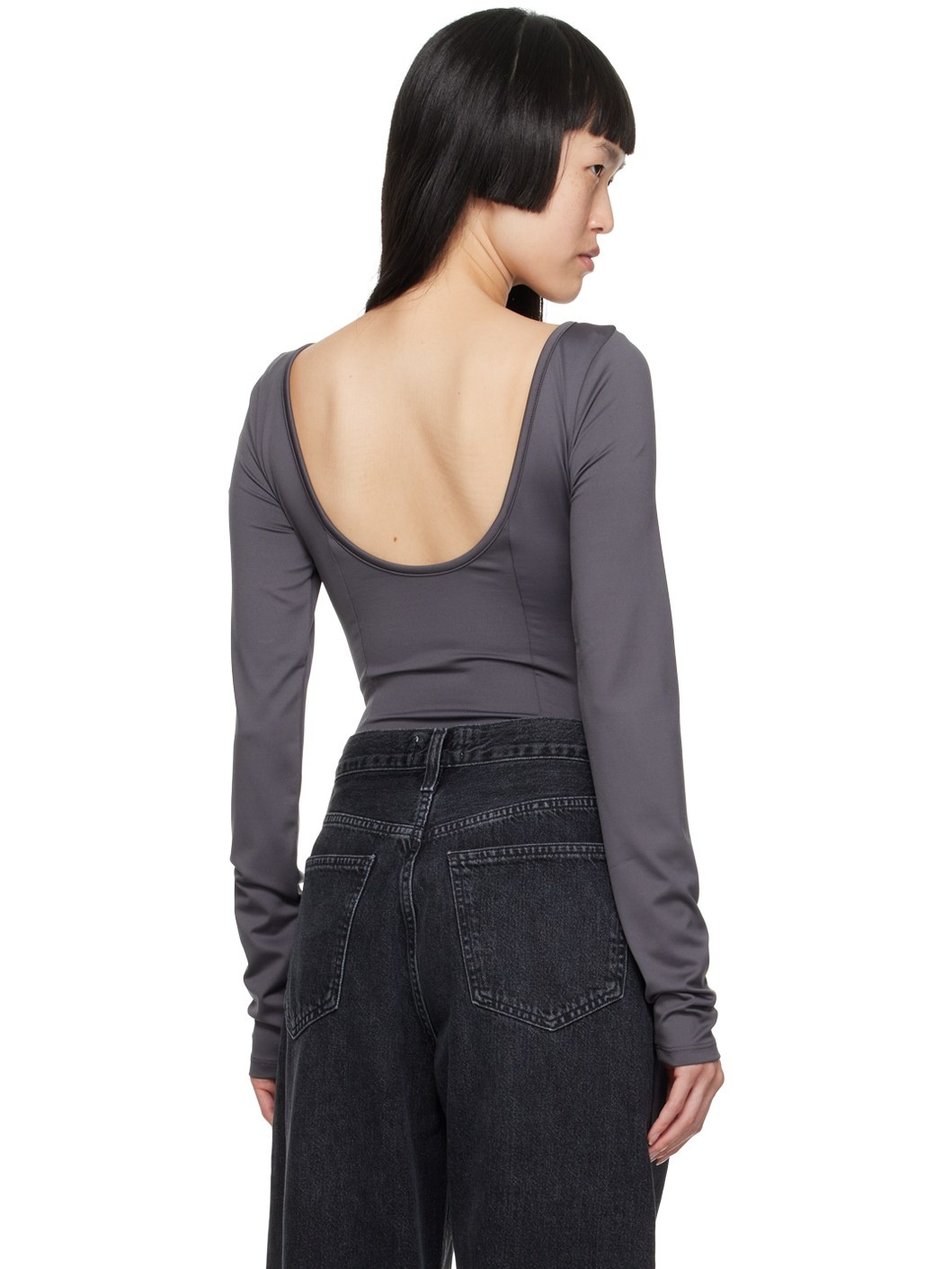Gray Paulette Bodysuit - 3