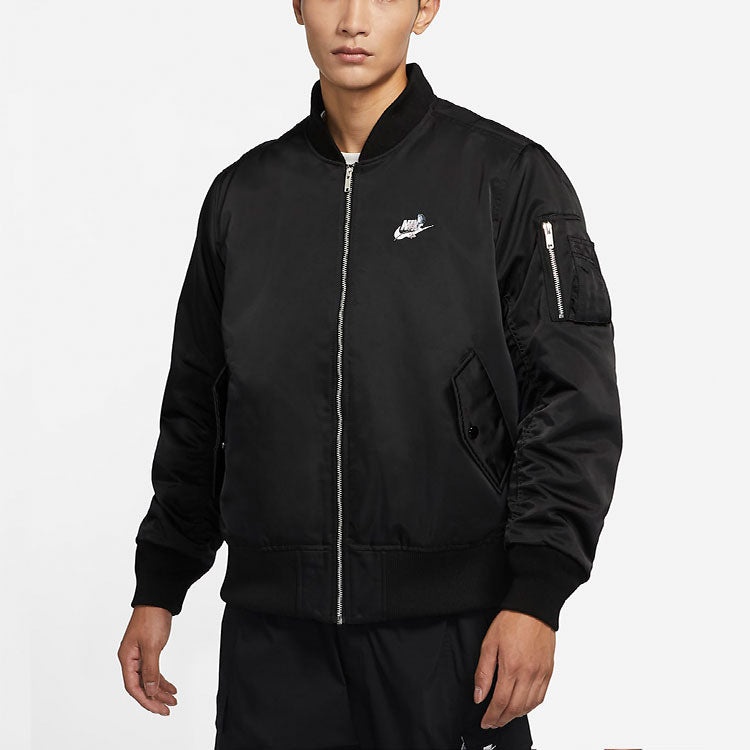 Nike Casual Sports Long Sleeves Jacket Black DD6506-010 - 4