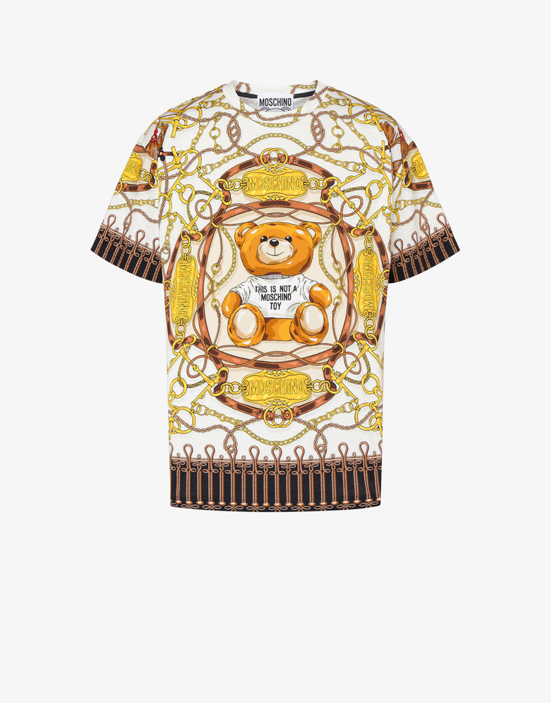 MILITARY TEDDY SCARF-PRINT T-SHIRT 1