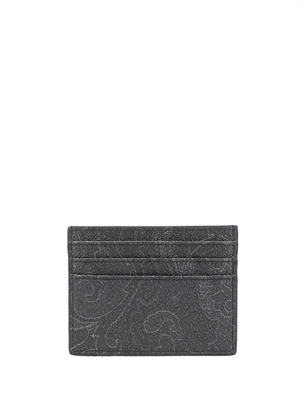 leopard-print paisley cardholder - 2