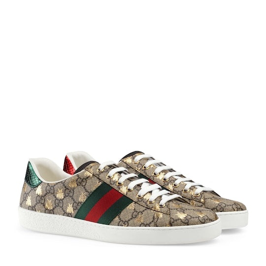 Gucci Ace GG Supreme Bees Sneakers - 2