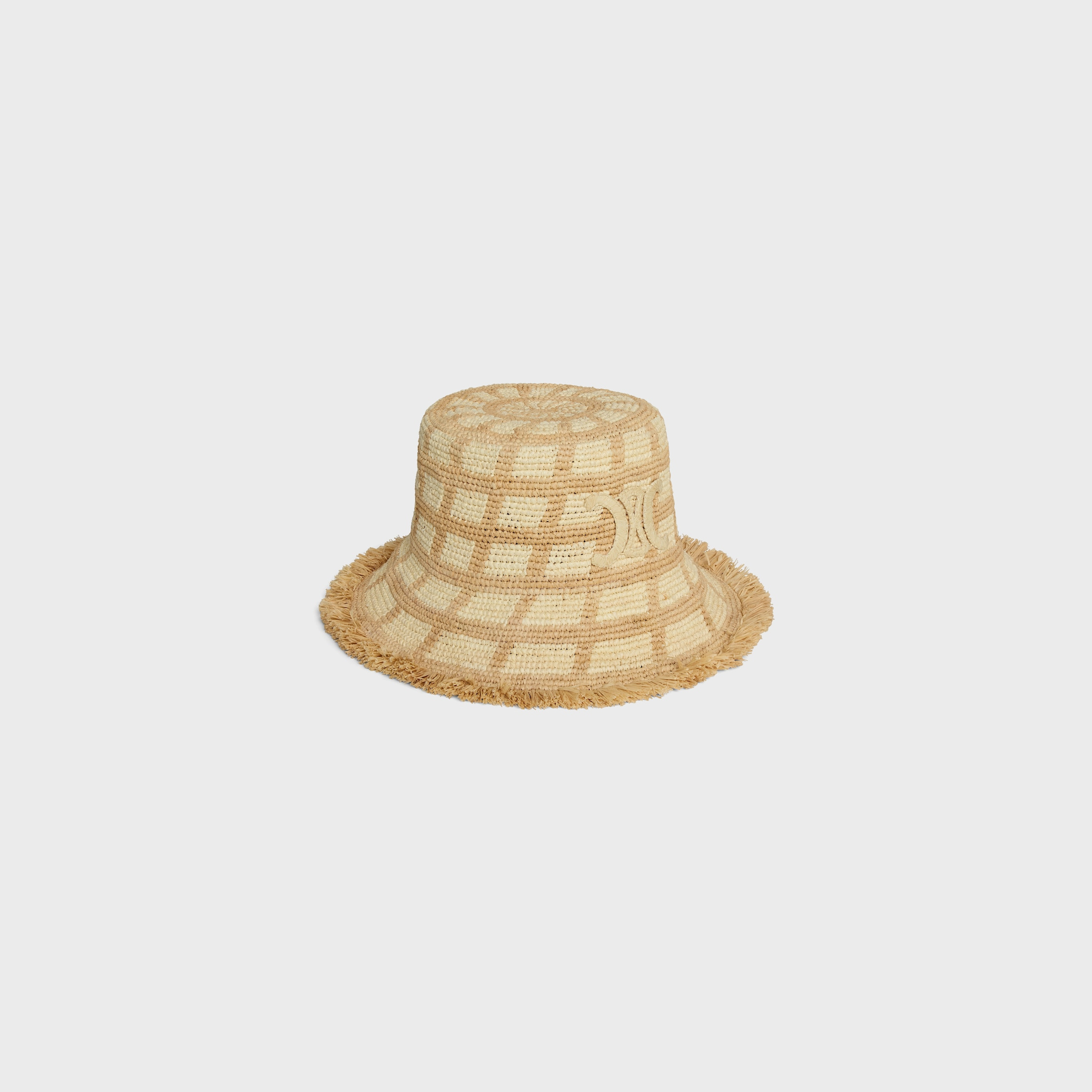 triomphe bob IN check raffia - 2