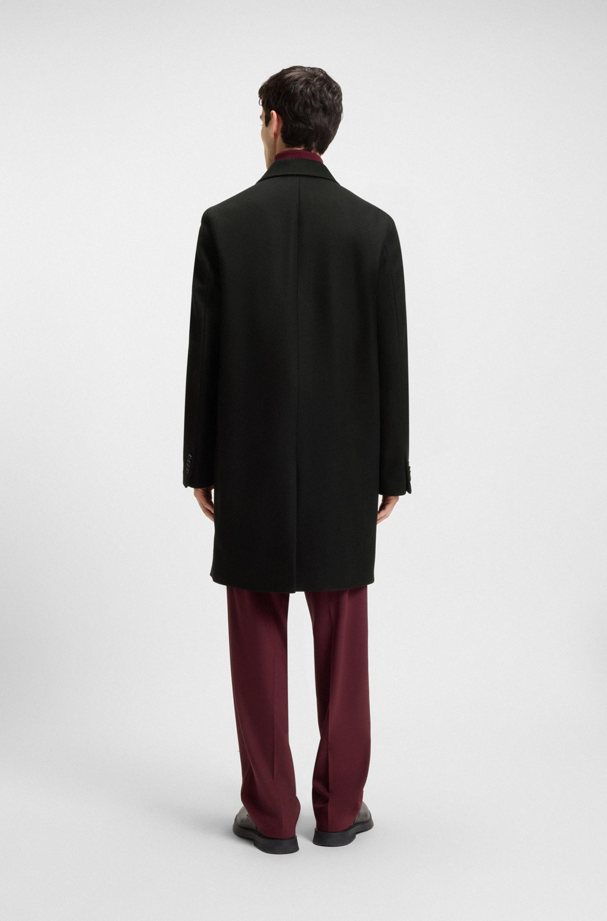 REGULAR-FIT COAT IN A WOOL BLEND - 5