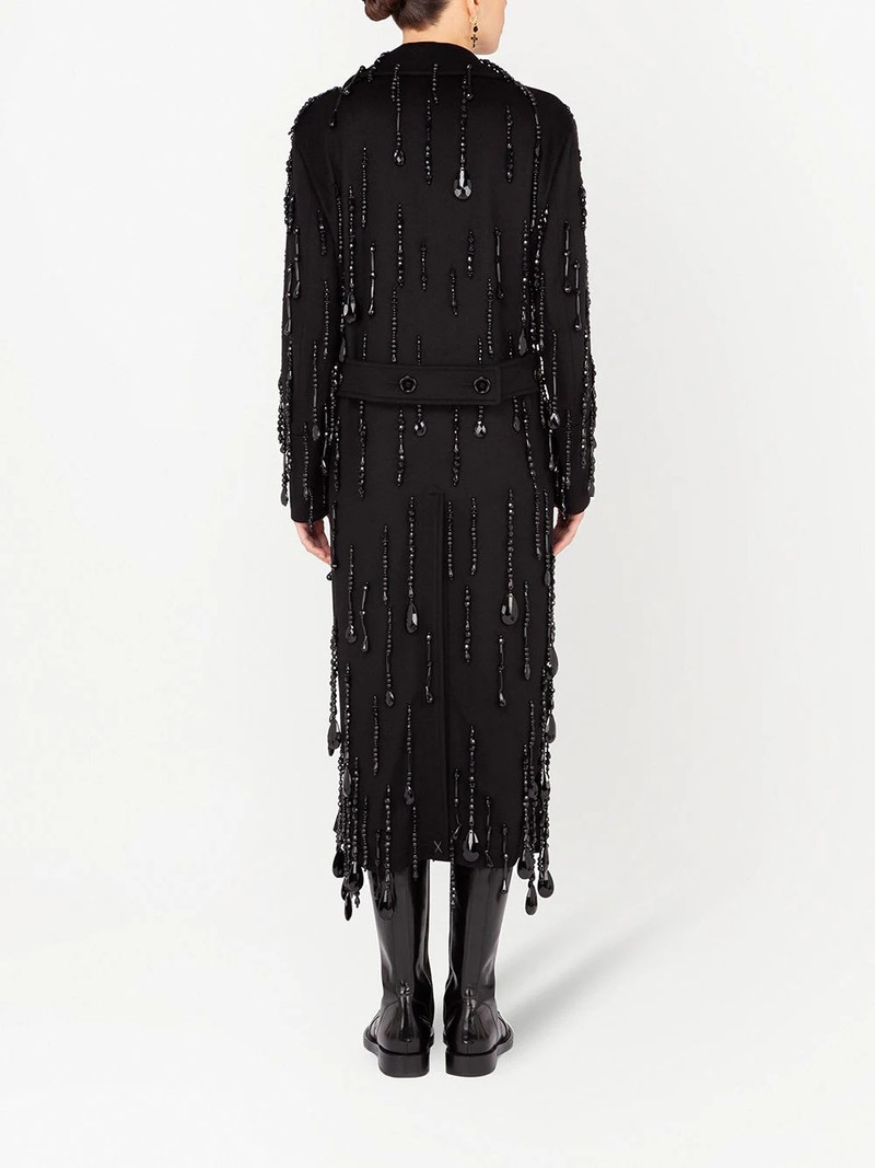 bead-embellished double-breasted coat 4