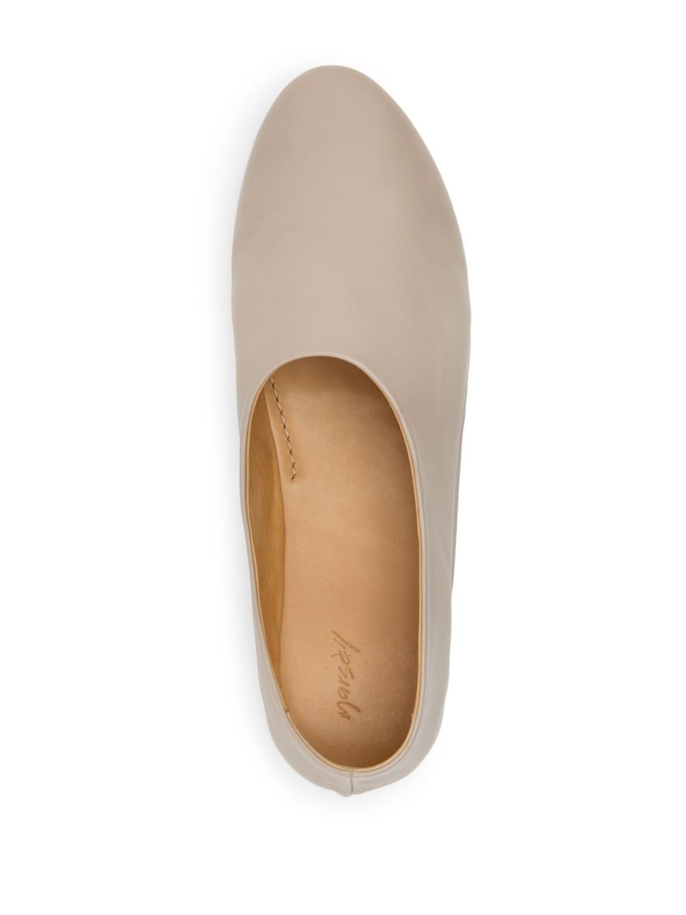 Coltellaccio leather ballerina shoes - 3