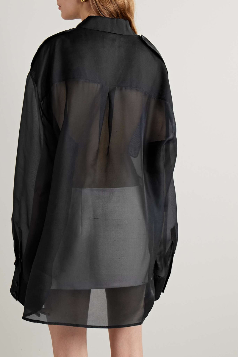 Missa oversized silk-organza shirt 4