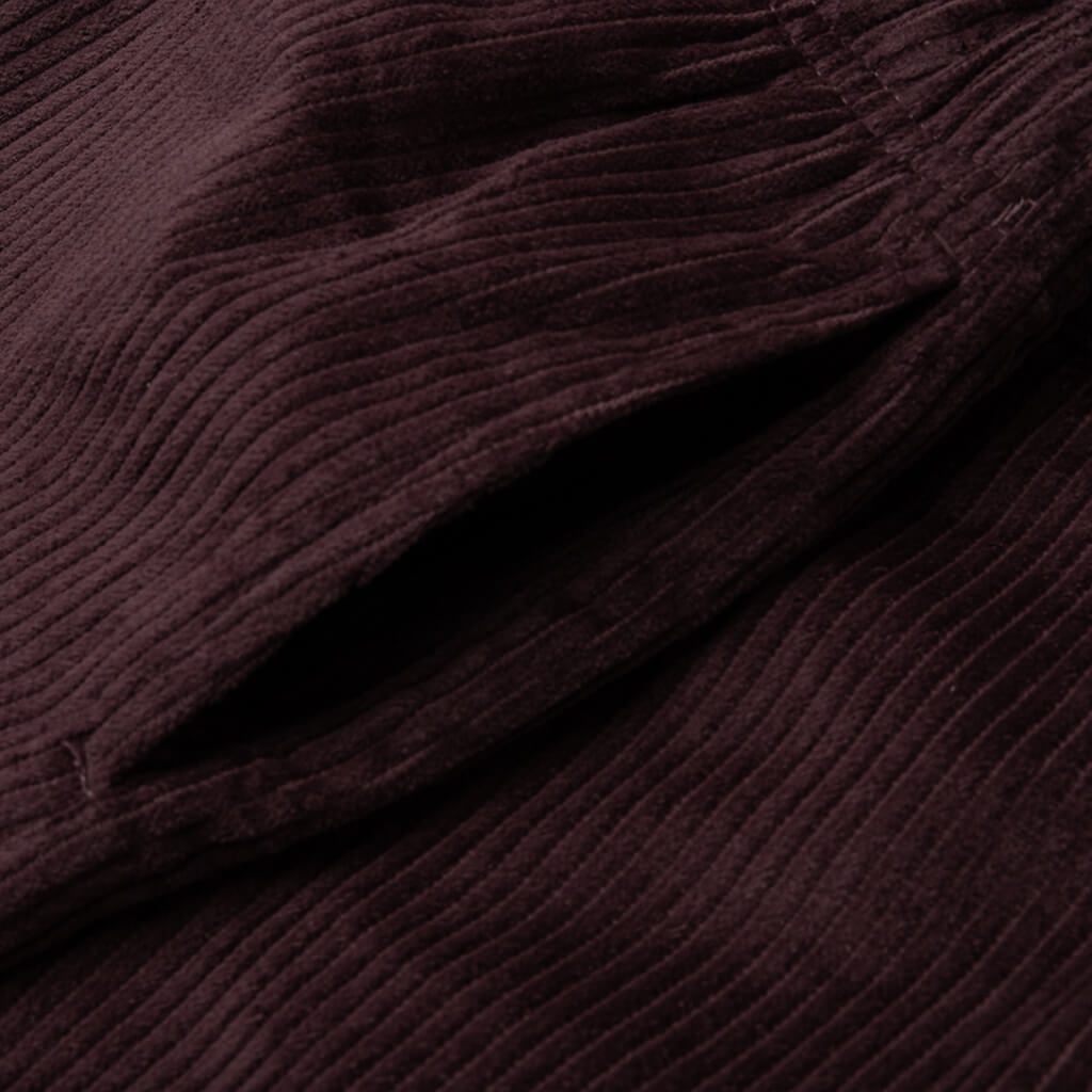 WOMEN'S CORDUROY DOCK SHORT - PLUM - 4