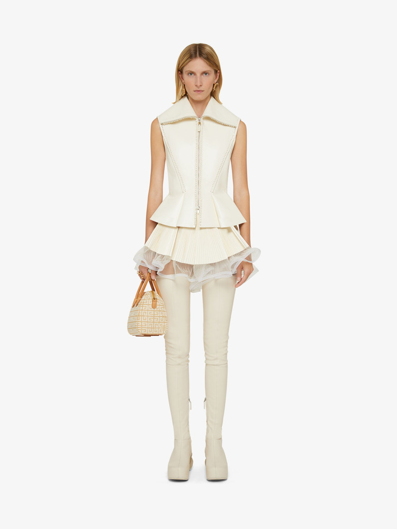 Givenchy JACKET IN ZIPPED LEATHER outlook