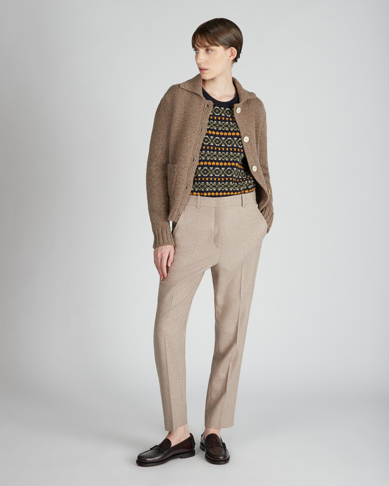 Regular fit crewneck sweater in wool and Alpaca 5