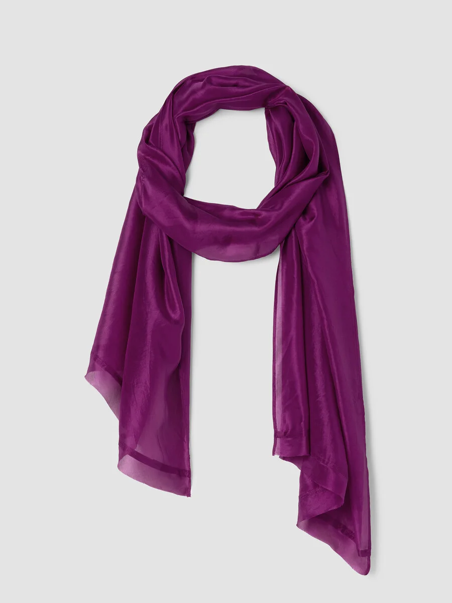 Washed Organic Silk Scarf - 1