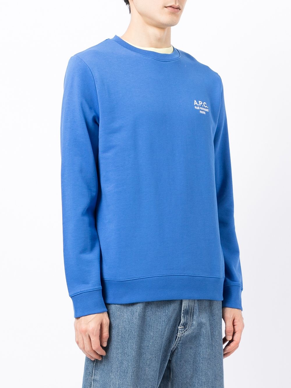 logo-embroidered cotton sweatshirt - 3