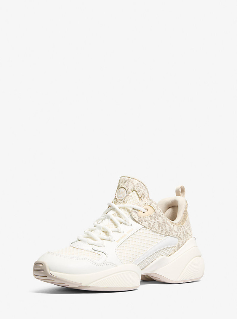 MICHAEL KORS Bowie Signature Logo and Mesh Trainer outlook