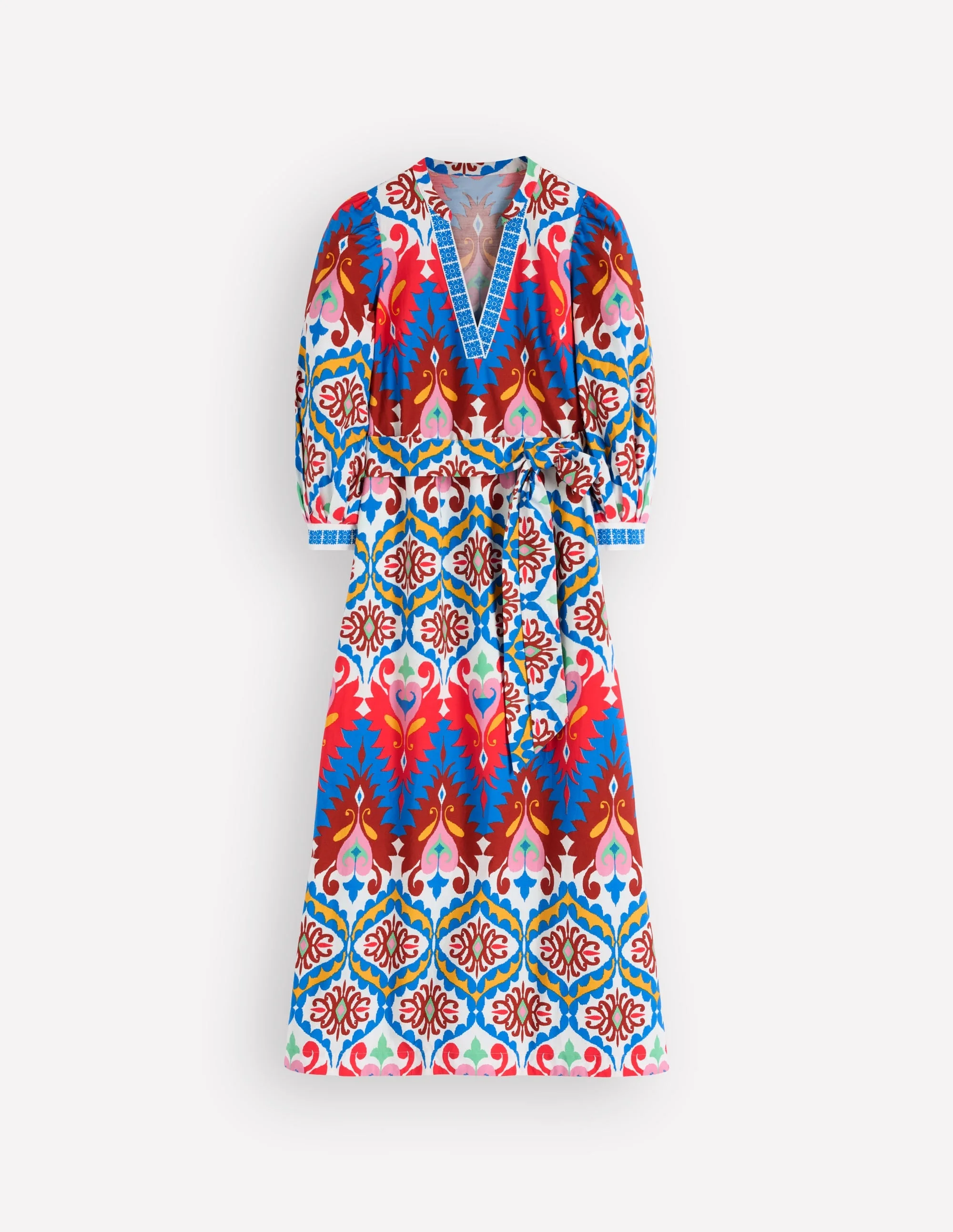 Octavia Cotton Dress-Multi Ikat Dream - 1
