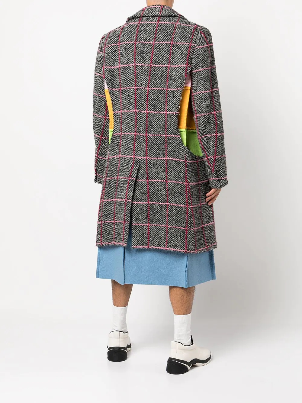 colour-block panelled blazer - 4