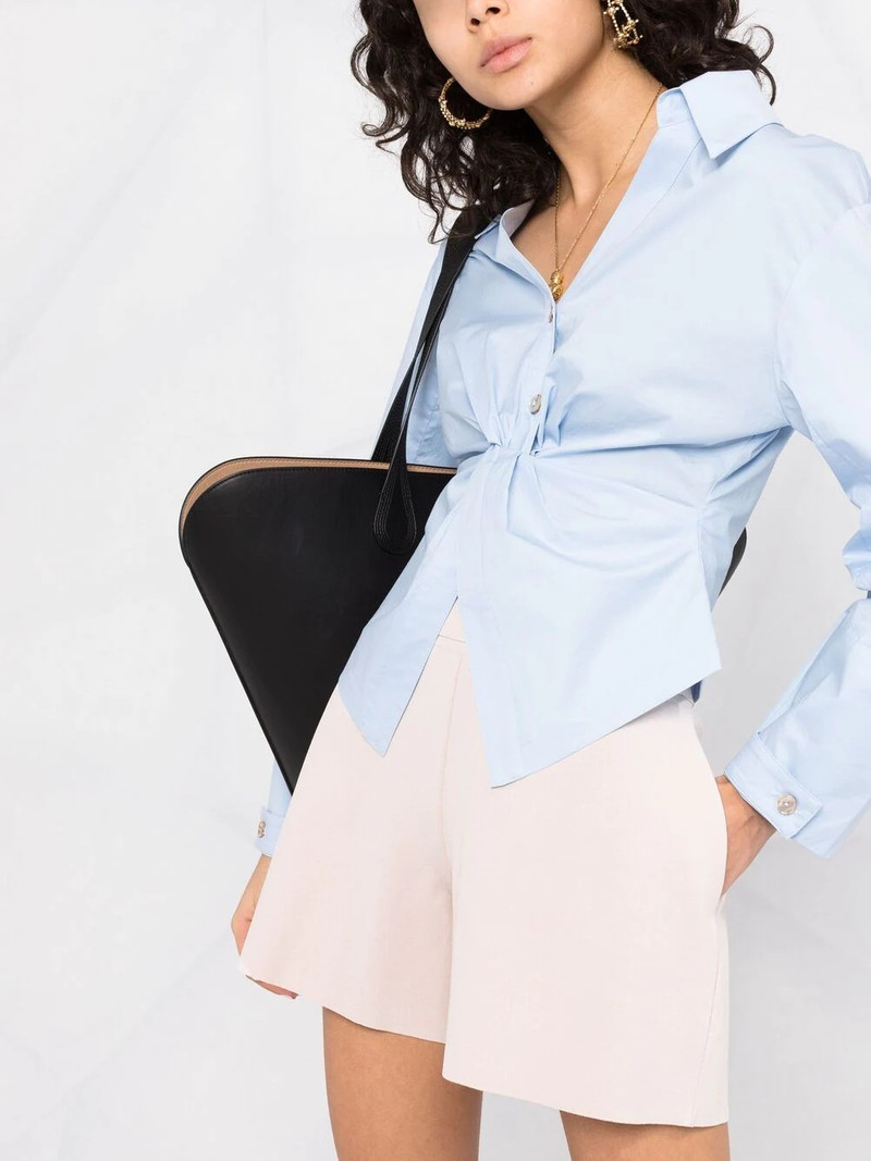 elasticated high-waist shorts 5