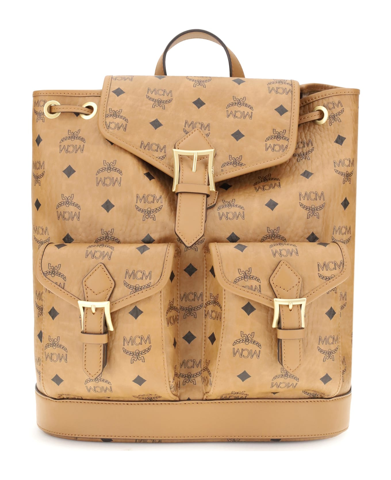 Printed Canvas Backpack - 1